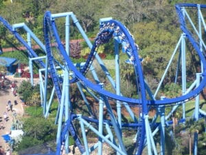 Manta roller coaster, SeaWorld Orlando